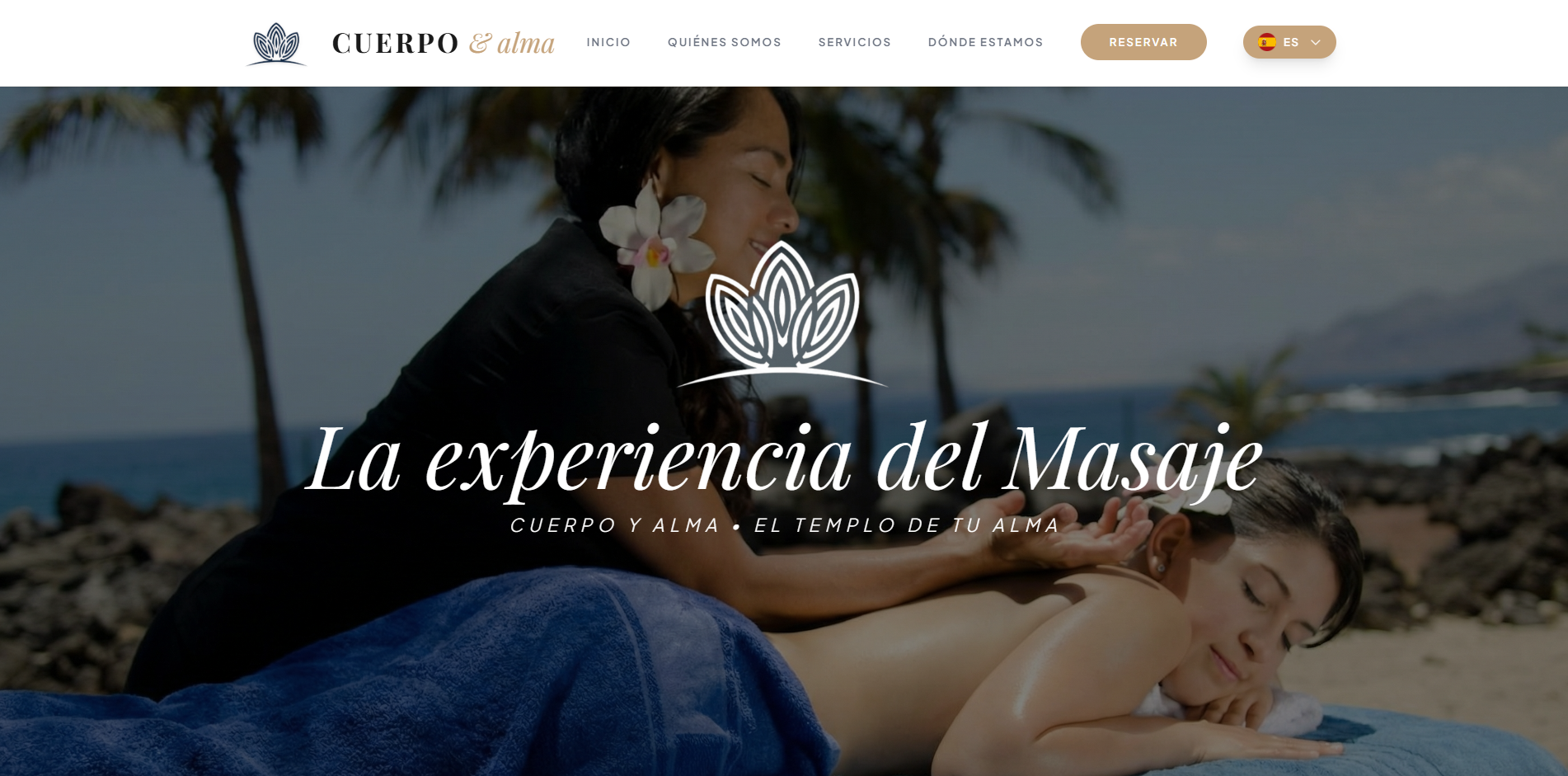 Vista previa del sitio Cuerpo y Alma